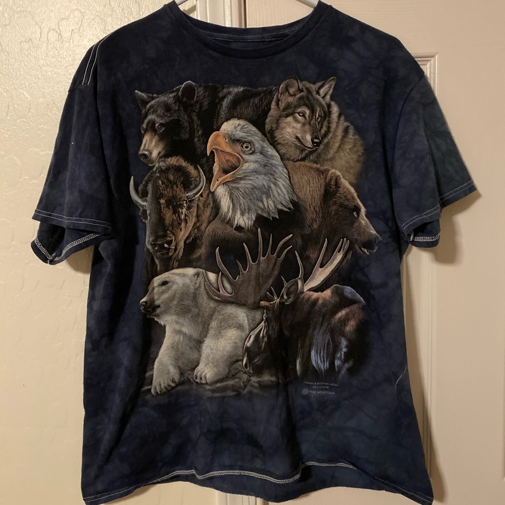 3D Tees Wildlife Animal Printed Tee. Size Large.